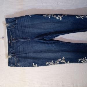 👖Denim 24/7 Embroidered Ankle Jeans👖